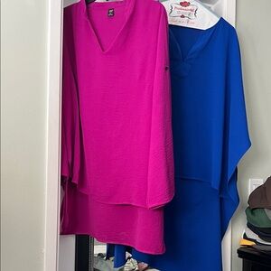 SHEIN Pink and Blue Tunics